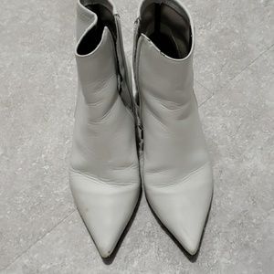 Topshop white booties